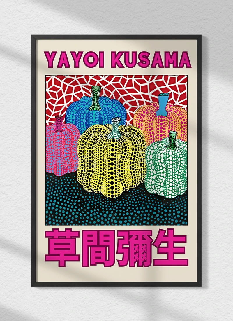 Yayoi Kusama Pumpkins THE POSTER HUB