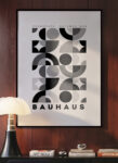 Black and White Bauhaus Poster