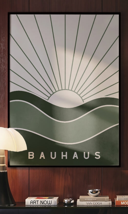 Green Bauhaus Poster