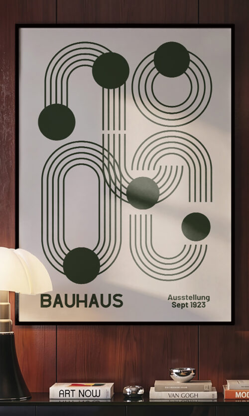 Green Bauhaus Print